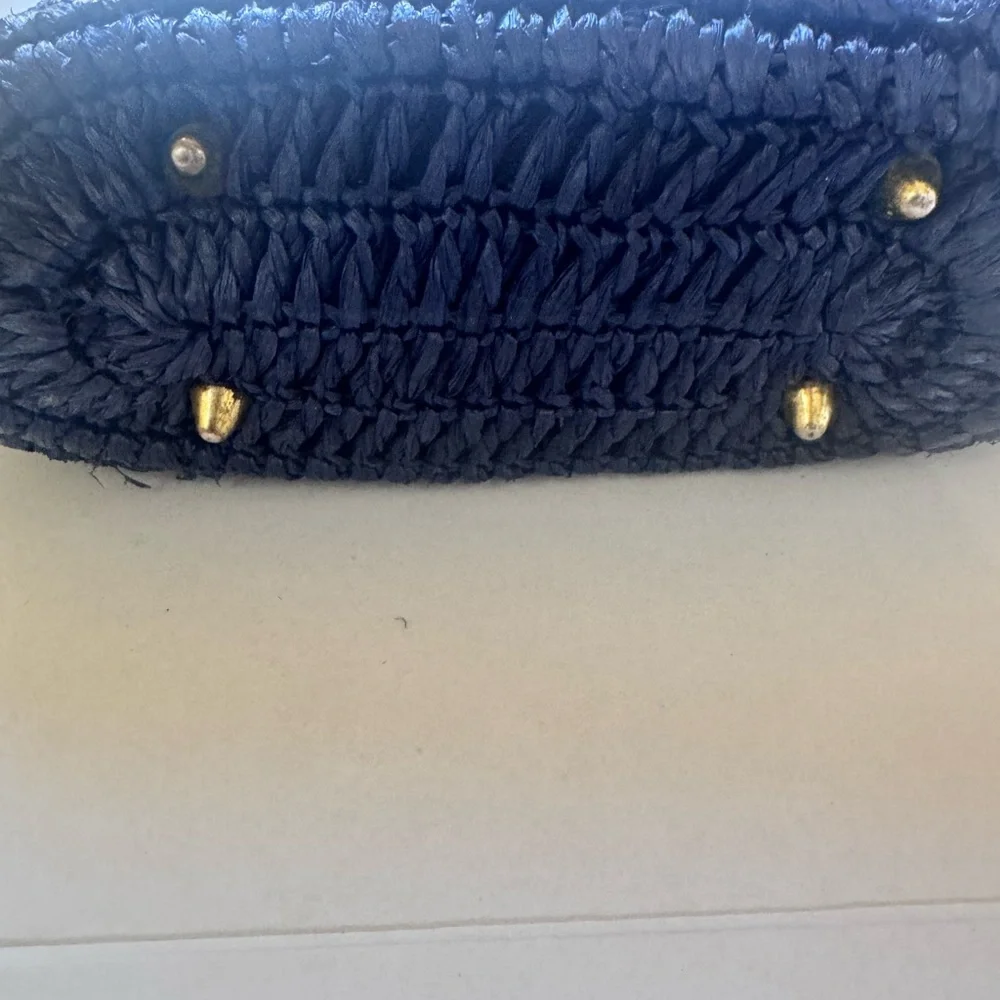 Vintage‎ 1950s 1960s Handbag Purse Cellophane straw made  in Japan